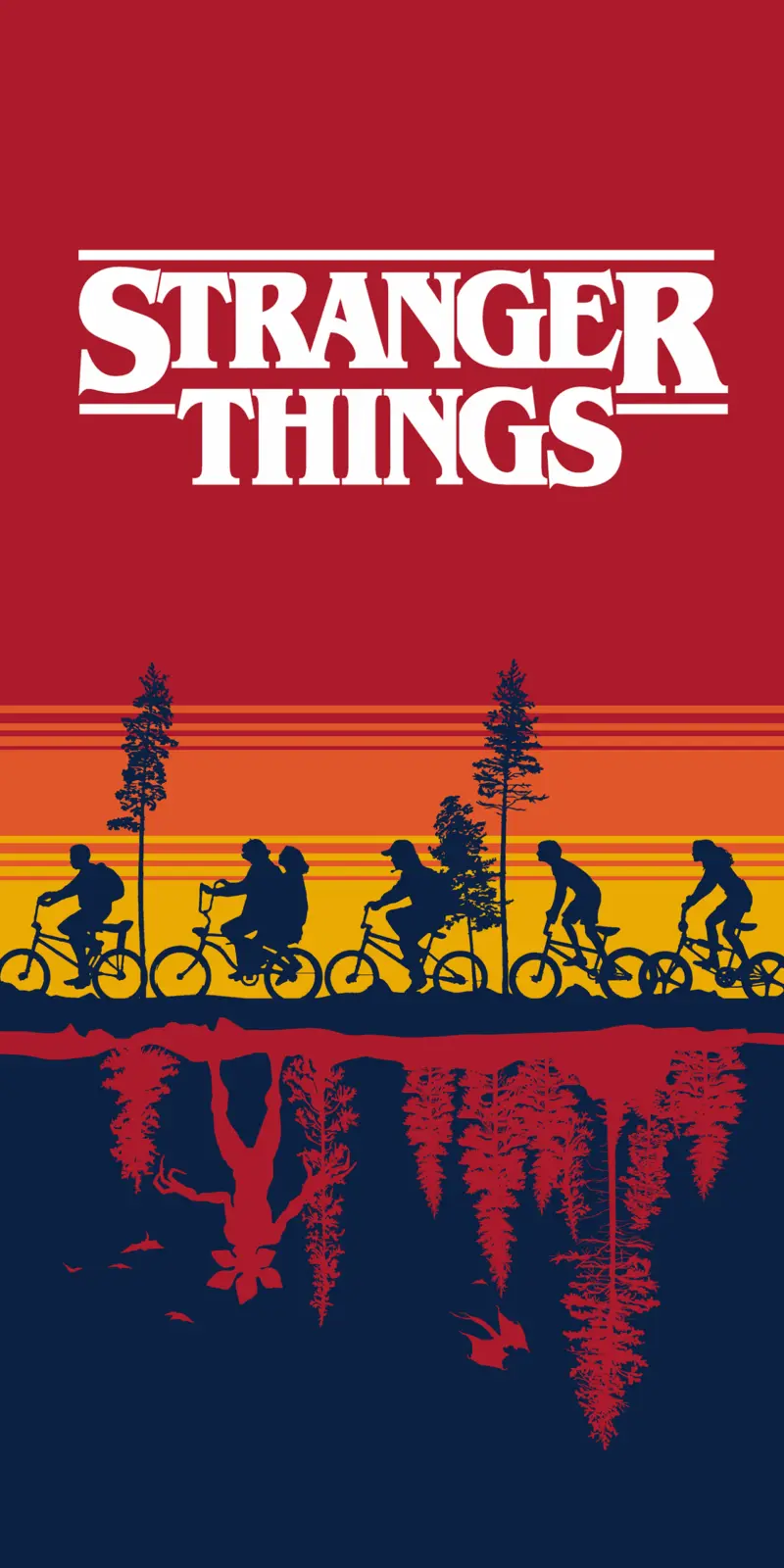 Stranger Things handdoek - Multicolor - 70 x 140 cm - 100% katoen