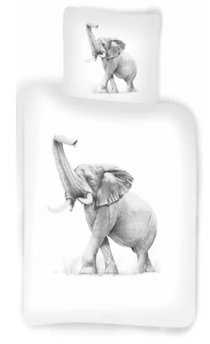 Sweet Home dekbedovertrek Olifant - Multicolor - 100 x 140 cm - 100% katoen