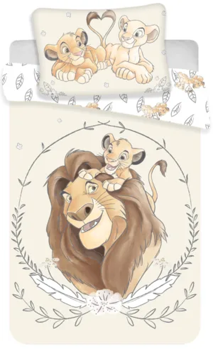 Disney The Lion King dekbedovertrek - Geel - 100 x 135 cm - 100% katoen