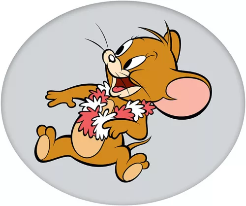 Tom & Jerry sierkussen Jerry 35cm - Grijs - 100% Polyester