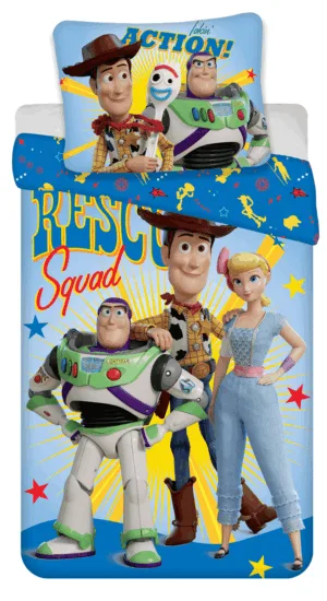 Toy Story dekbedovertrek 140 x 200 cm - Blauw - 140 x 200 cm - 100% katoen