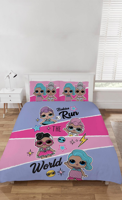L.O.L Surprise dekbedovertrek 200 x 200 cm - Groen - 200 x 200 cm - 48% katoen, 52% polyester