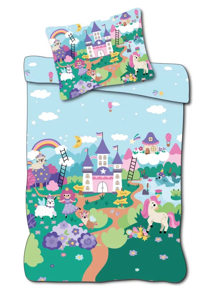 Sweet Home dekbedovertrek peuter 100 x 135 cm - Multicolor - 100 x 135 cm - 100% katoen - foto 1