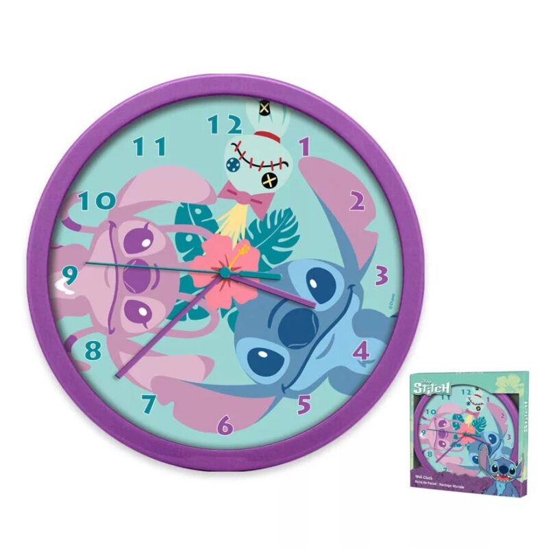 25 cm wandklok van Lilo en Stitch