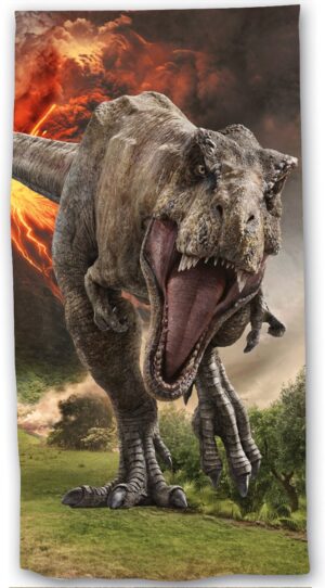 Jurassic World strandlaken Vulkaan 70 x 140 cm - Multicolor - 70 x 140 cm - 100% katoen