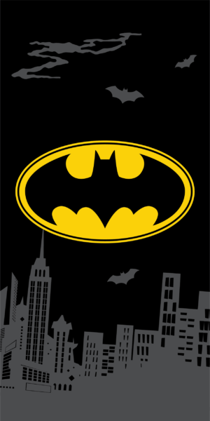 Batman strandlaken Emblem 70 x 140 cm - Multicolor - 70 x 140 cm - 100% katoen
