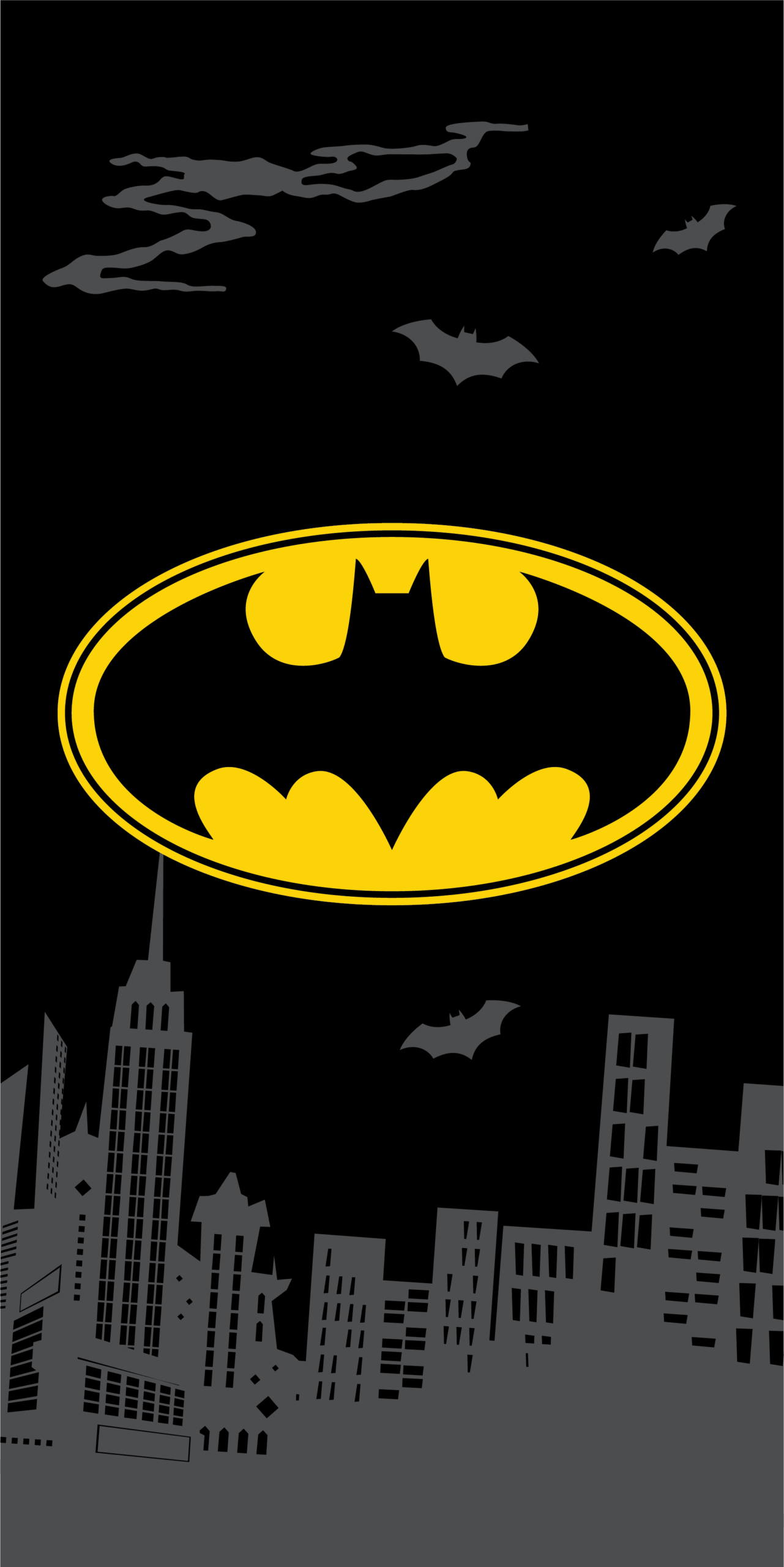 Batman strandlaken Emblem 70 x 140 cm - Multicolor - 70 x 140 cm - 100% katoen