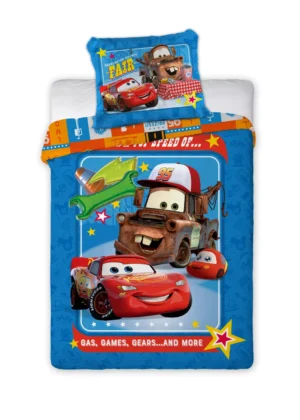 Cars dekbedovertrek Gas - Multicolor - 100 x 135 cm - Katoen
