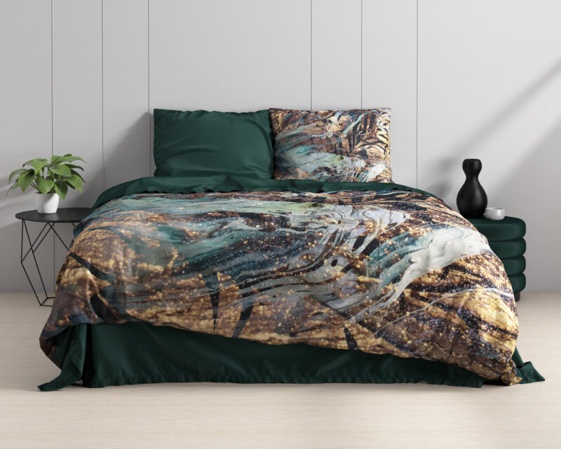 Dreamhouse bed 200 x 220 cm van Katoen satijn - Taupe