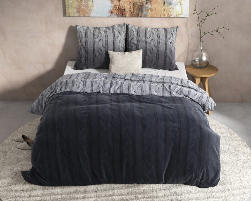 DH Flanel Dante Antraciet 200 x 220 Dreamhouse