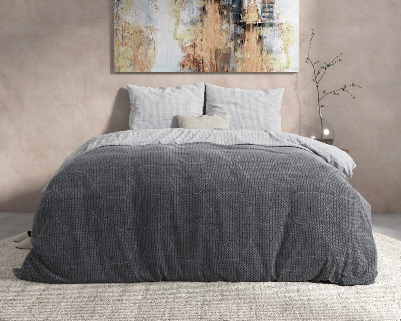 Dreamhouse bed 240 x 220 cm van Flanel - kussensloop 60 x 70 cm