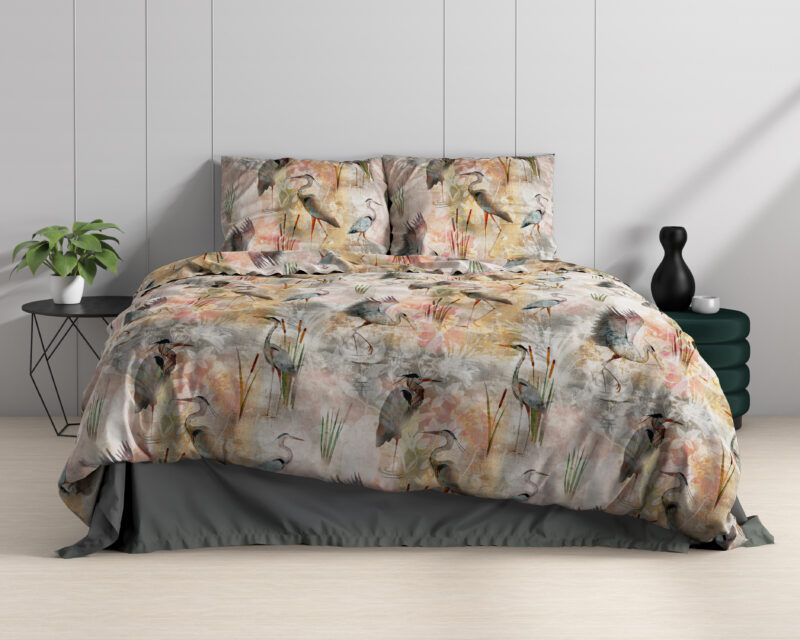 Dreamhouse bed 240 x 220 cm van Katoen satijn - Multicolor