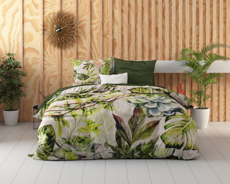 Dreamhouse bed 240 x 220 cm van Katoen satijn - Wit