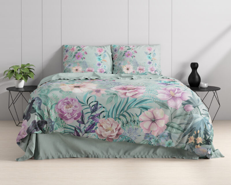 Flore Blauw 200 x 200/220 Dreamhouse