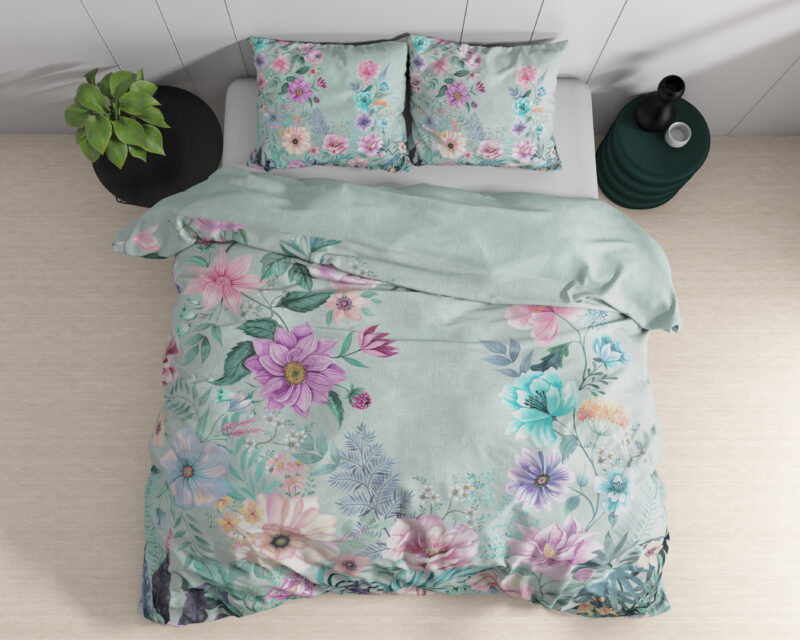 Dreamhouse bed 200 x 220 cm van Katoen - Blauw