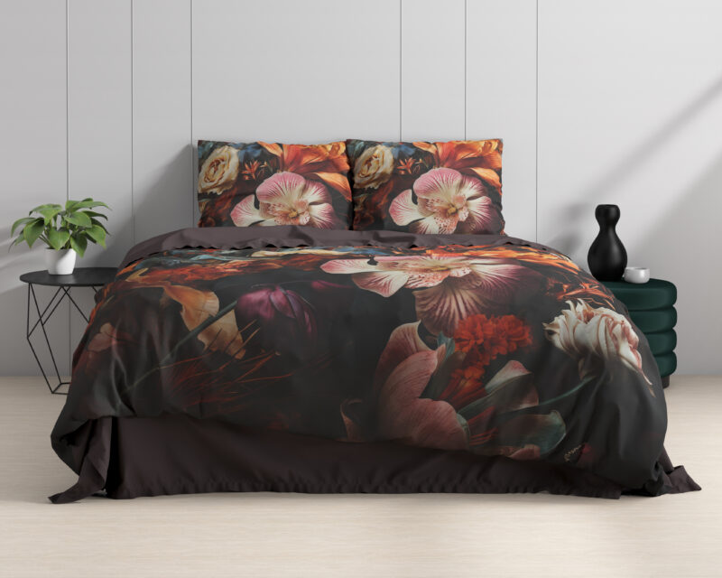 Dreamhouse bed 200 x 220 cm van Katoen satijn - Rood