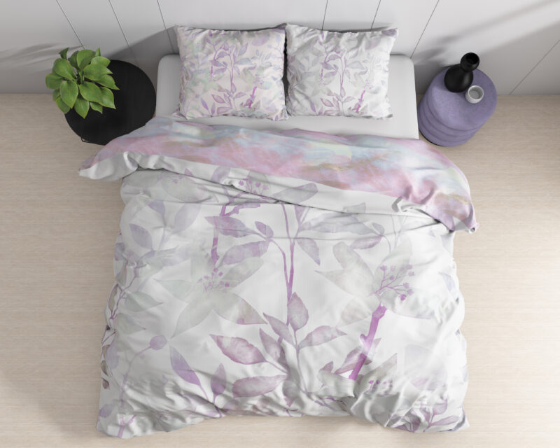 Maily Paars - Dreamhouse bed 140 x 220 cm van Katoen