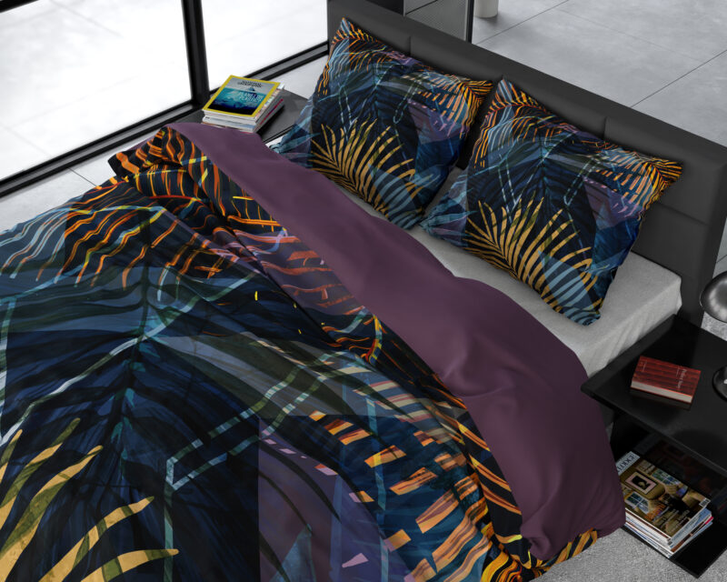 Dreamhouse bed 240 x 220 cm van Katoen satijn - Navy
