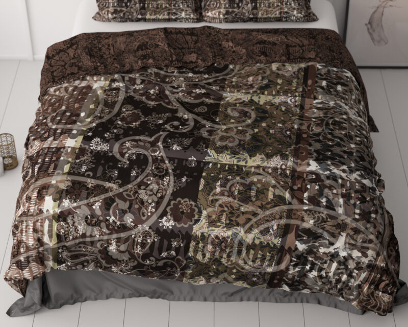 Dreamhouse bed 240 x 220 cm van Katoen satijn - Bruin