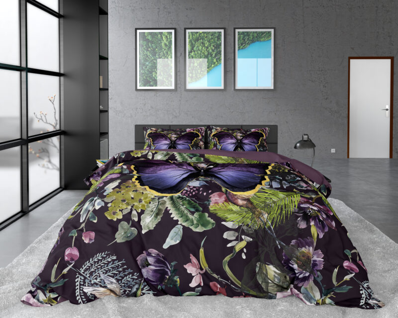 Dreamhouse bed 240 x 220 cm van Katoen satijn - Turquoise