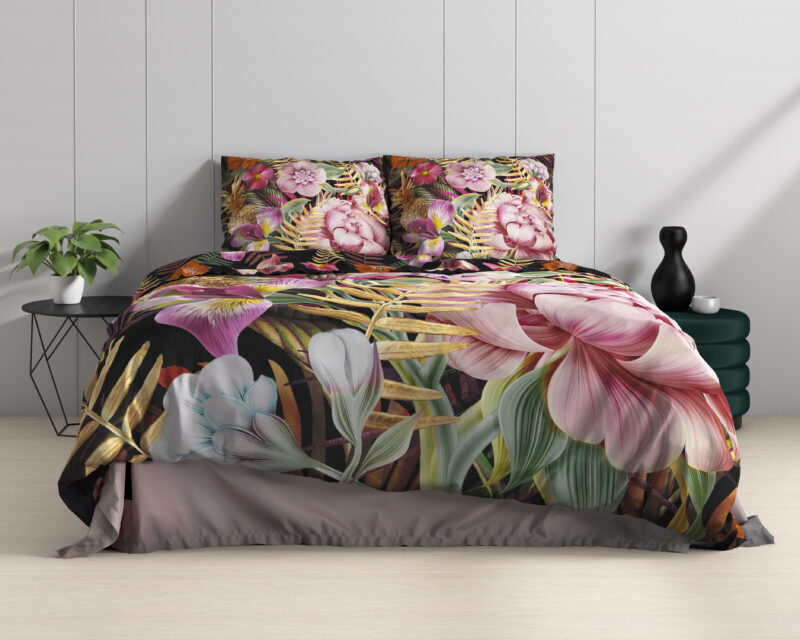 Petal Roze - Dreamhouse bed 240 x 220 cm van Katoen satijn
