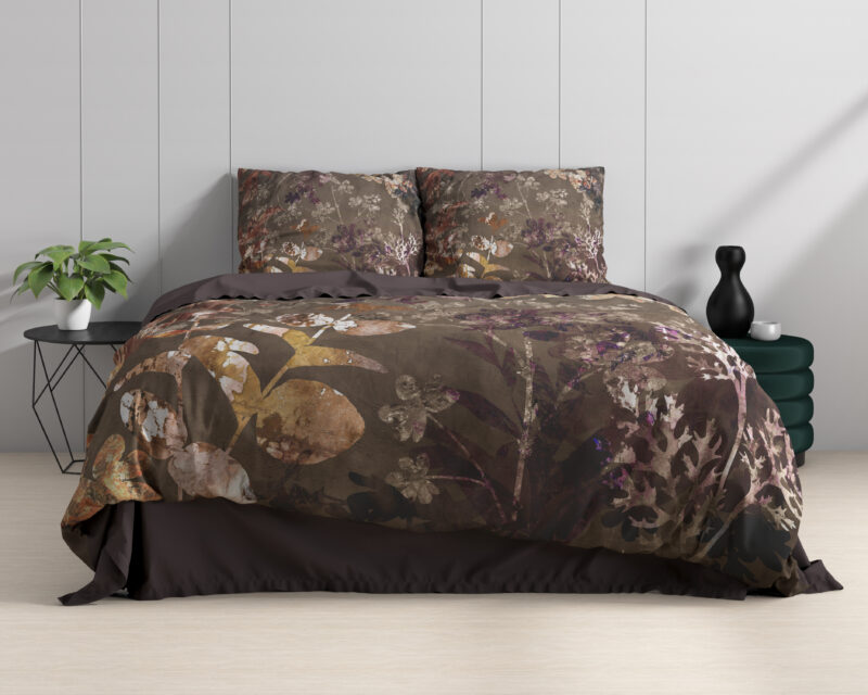 Dreamhouse bed 240 x 220 cm van Katoen satijn - kussensloop 60 x 70 cm