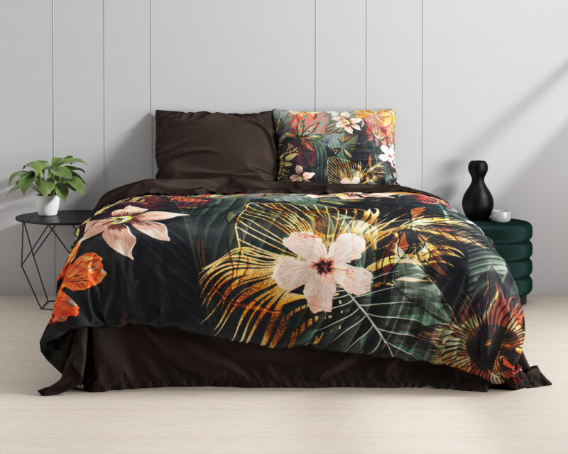 Wild Rose Multi - Dreamhouse bed 200 x 220 cm van Katoen satijn