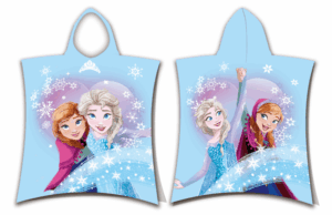 Disney Frozen poncho 'Winter fun' 50 x 115 cm - Blauw - 50 x 115 cm - 100% katoen