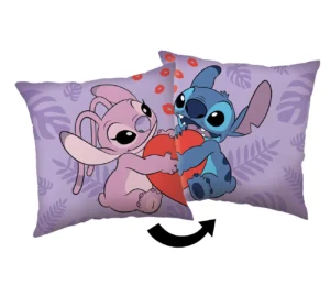 Lilo en Stitch sierkussen paars 40 x 40 cm - Paars - 40 x 40 cm - 100% Polyester