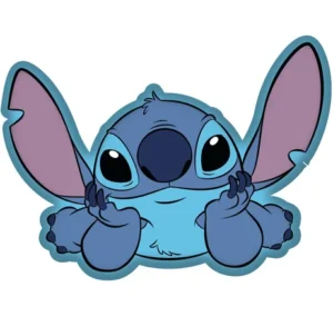 Lilo en Stitch sierkussen - Blauw - 35 x 26 cm - 100% Velboa