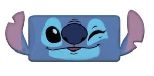 Lilo en Stitch sierkussen 'knipoog' 27 x 45 cm - Blauw - 27 x 45 cm - 100% Polyester