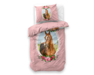 Little Monster Cute Horse Roze 140 x 200/220