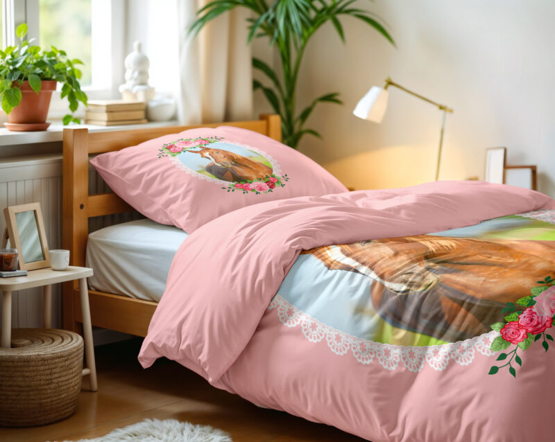 Cute Horse Roze 140 x 200/220
