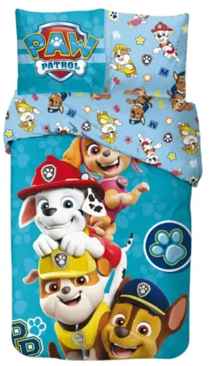 Paw Patrol dekbedovertrek pups blauw 140 x 200 cm - Roze - 140 x 200 cm - 100% katoen