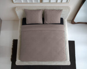 Waffle Taupe 140 x 200/260 Primaviera Deluxe