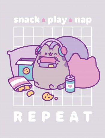 Pusheen fleece deken 130 x 170cm - Grijs - 130 x 170 cm - 100% Polyester