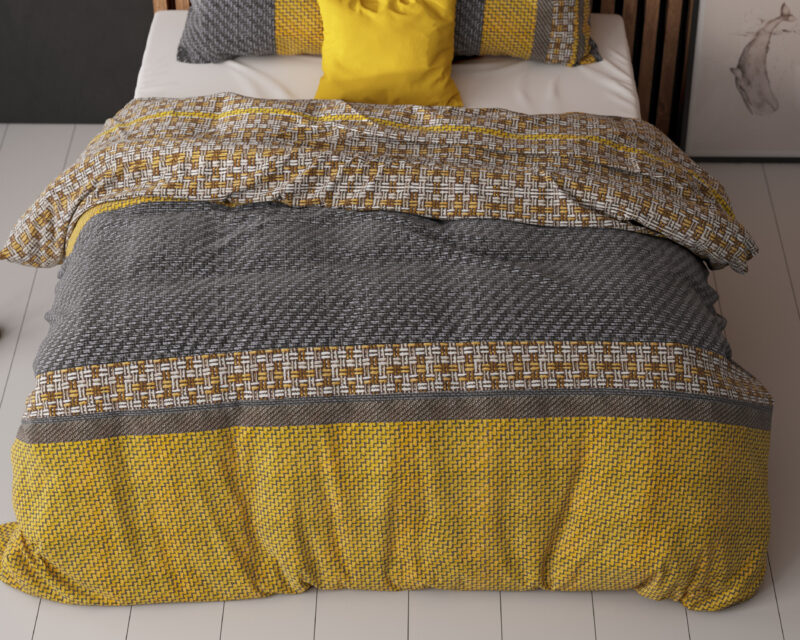 Sleeptime bed 240 x 220 cm van Micropercal / Katoen - Goud