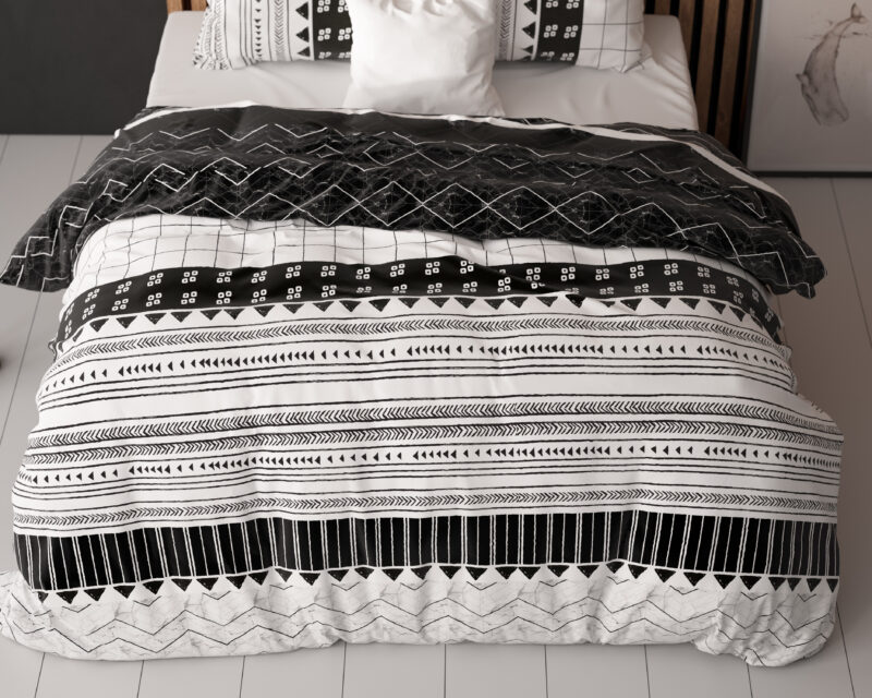 Sleeptime bed 240 x 220 cm van Polyester / Katoen - kussensloop 60 x 70 cm