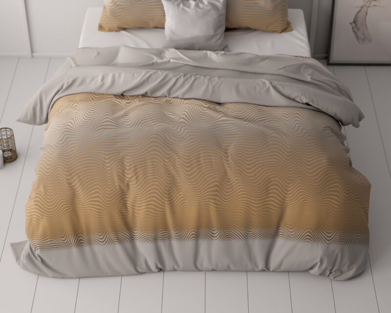 Sleeptime bed 140 x 220 cm van Microvezel - Oranje