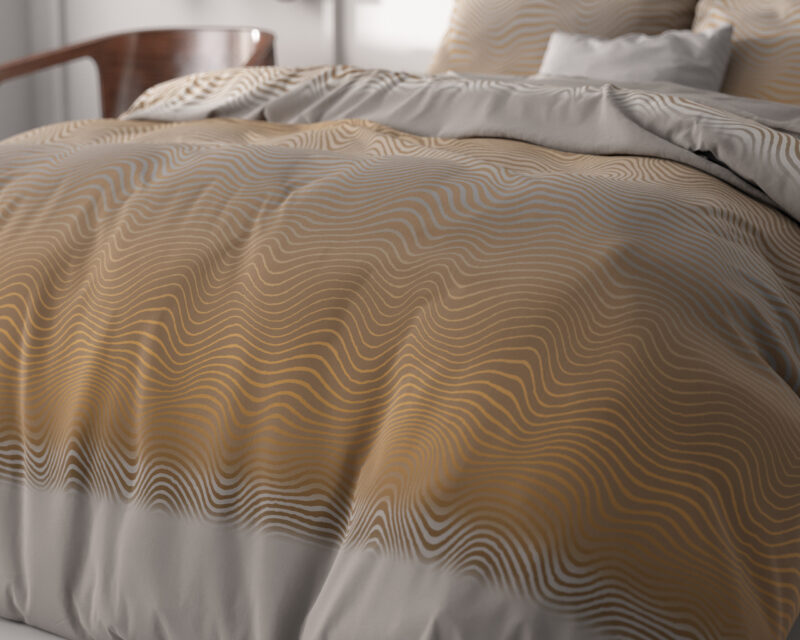 Sleeptime bed 240 x 220 cm van Microvezel - Oranje