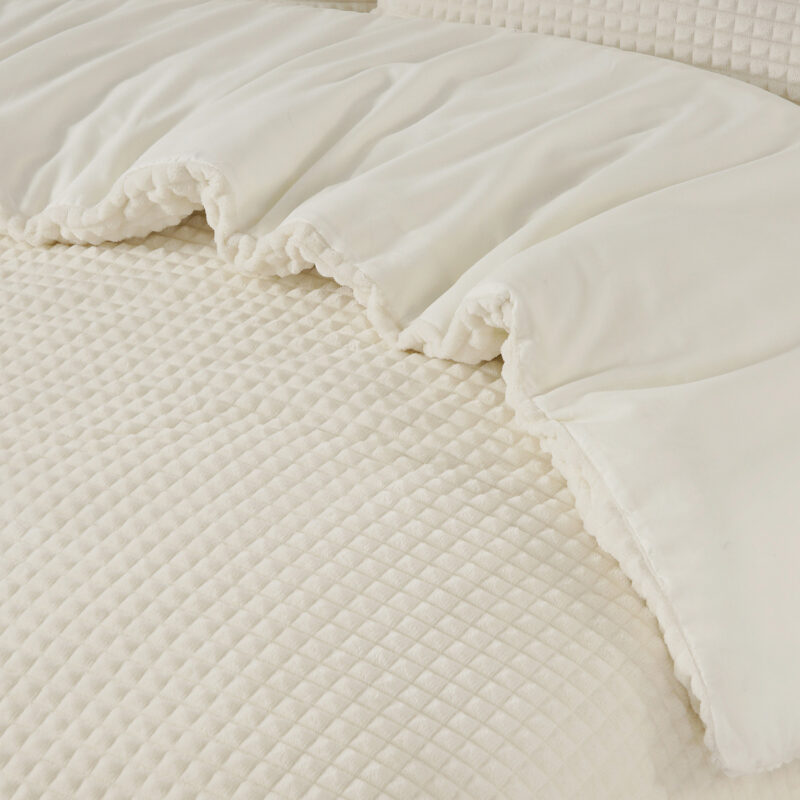 Sleeptime Check Teddy Beige 140 x 200/220 cm