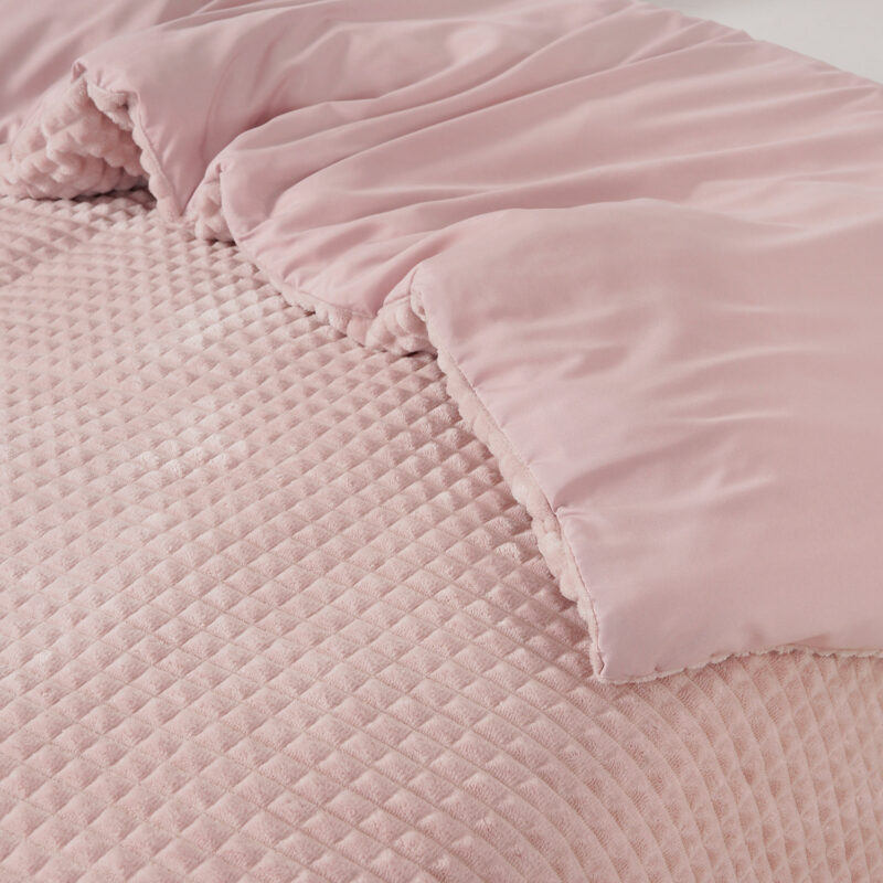 Sleeptime Check Teddy Roze 240 x 200/220 cm