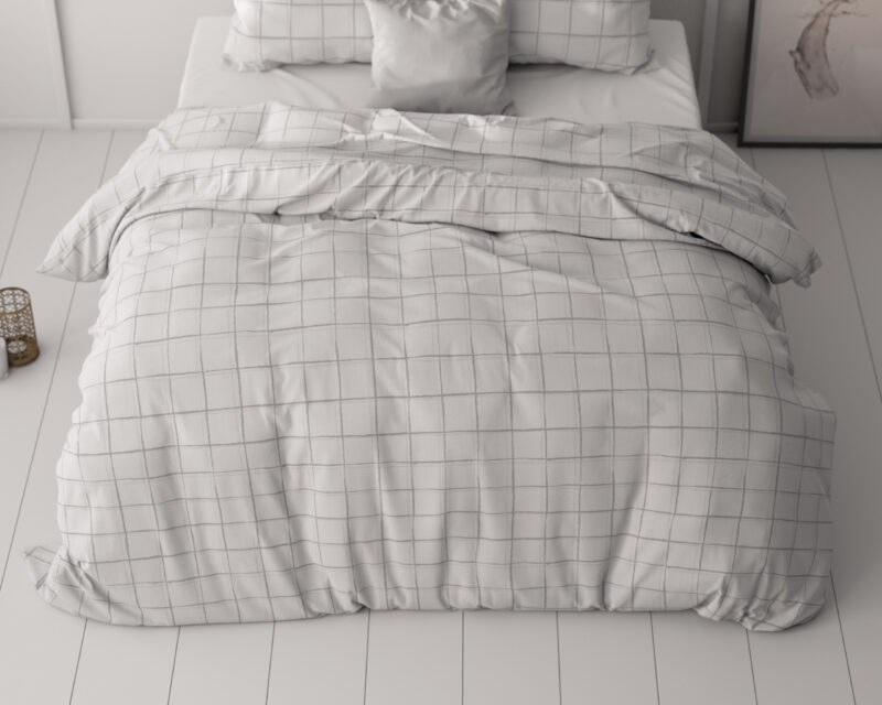 Check it Grijs - Sleeptime bed 200 x 220 cm van Microvezel