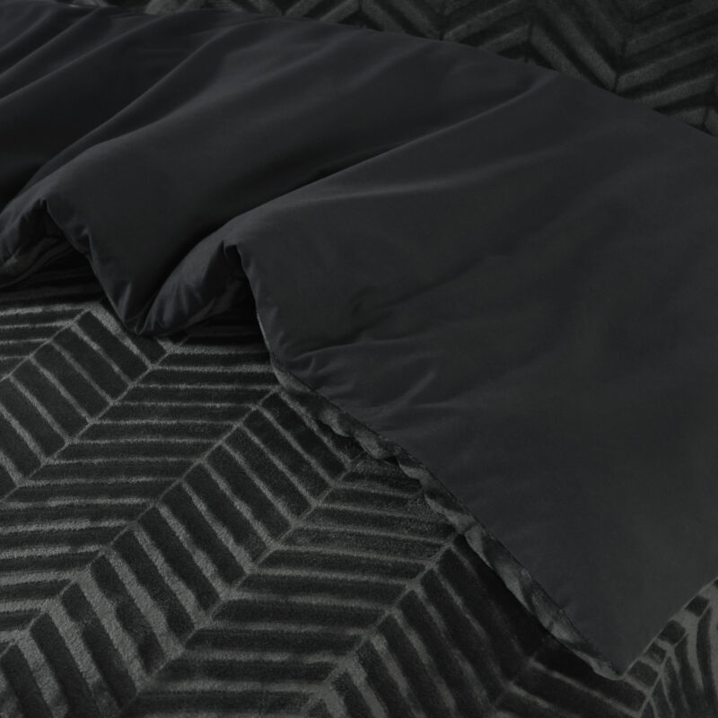 Sleeptime Chevron Teddy Antraciet 140 x 220