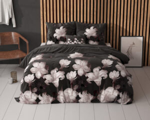 Sleeptime Dark Flower Zwart 200 x 220
