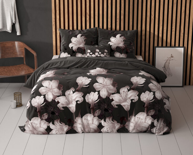 Dark Flower Zwart 240 x 220 Sleeptime