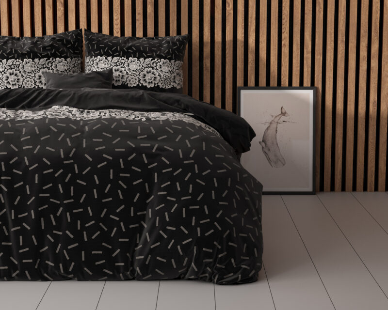 Sleeptime bed 200 x 220 cm van Micropercal / Katoen - Antraciet