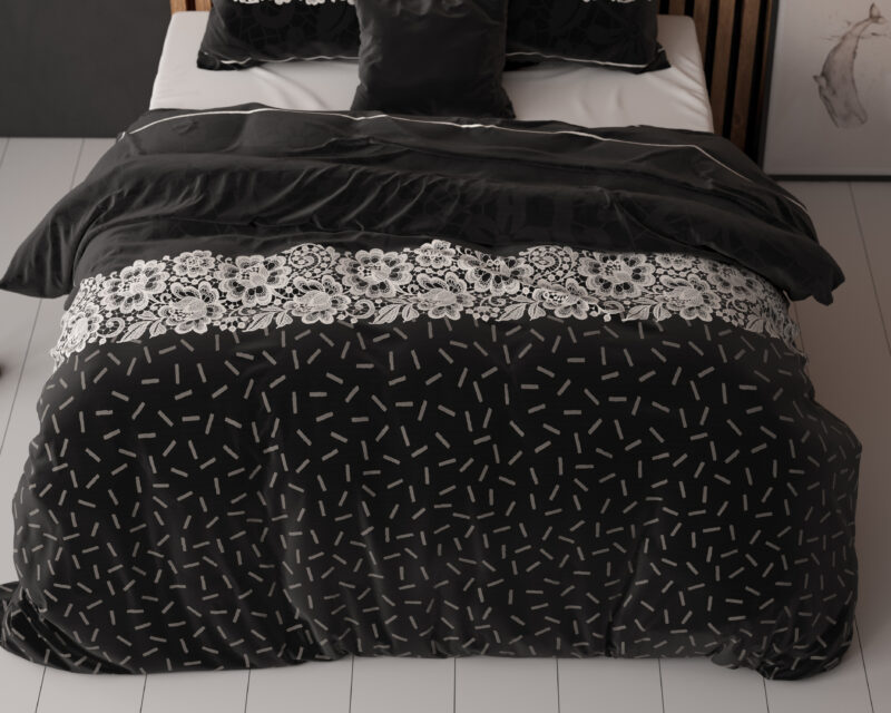 Sleeptime bed 240 x 220 cm van Micropercal / Katoen - Antraciet