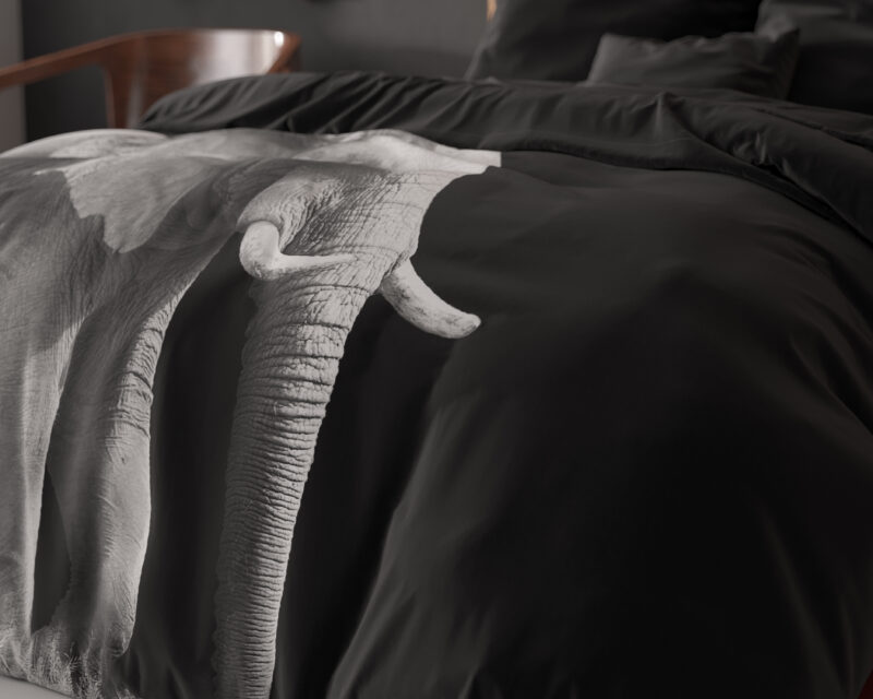 Sleeptime Elephant Zwart 240 x 220
