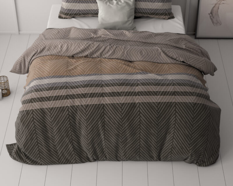 Sleeptime bed 240 x 220 cm van Microvezel - Bruin